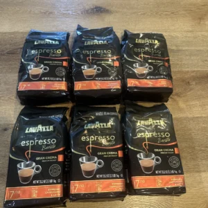 Lavazza Espresso Barista Gran Crema Whole Bean Coffee ( 6-pk , 2.2 LB Each Bag